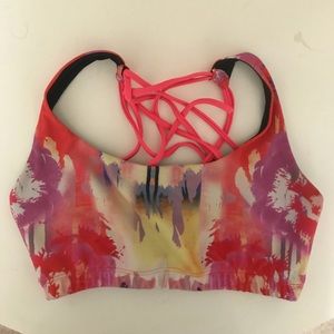 Neon sports bra